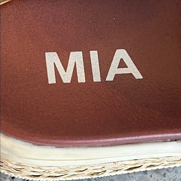 MIA Women's Natural Woven Espadrille Sandals Size 7 - Picture 2 of 6